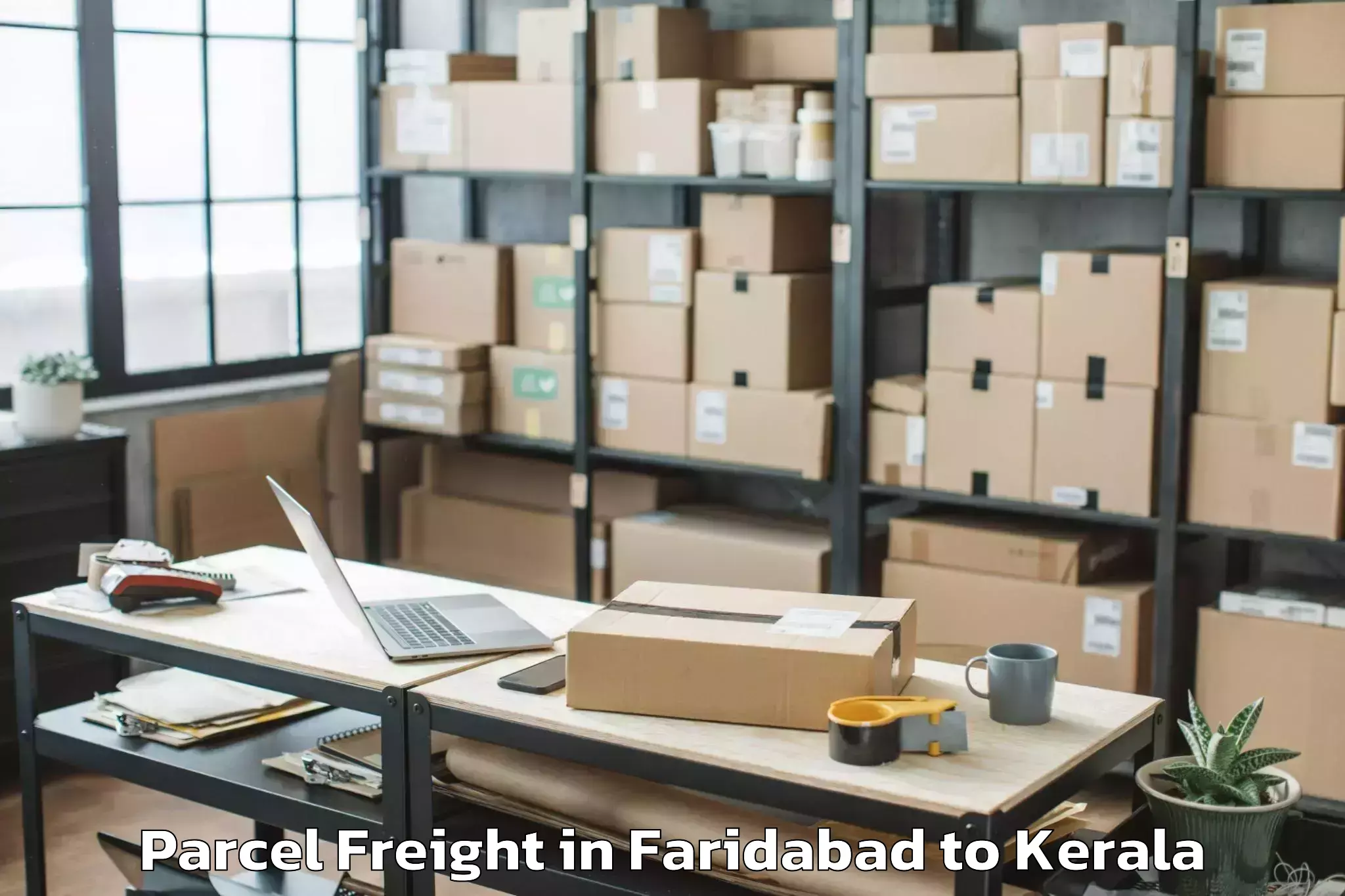 Get Faridabad to Paravur Tekkumbhagam Parcel Freight